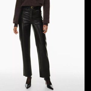 ARITZIA High Waisted Vegan Leather Pants, The Melina Pant, Wilfred